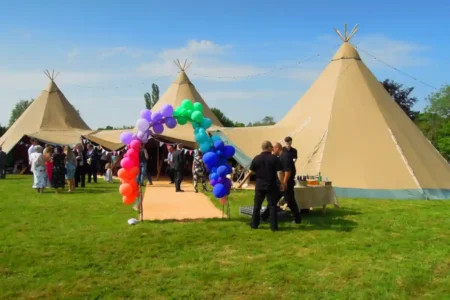DJ Mal Williams Tipi Wedding